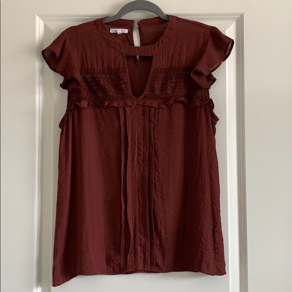 Maurices Tops - Maurices Maroon Blouse